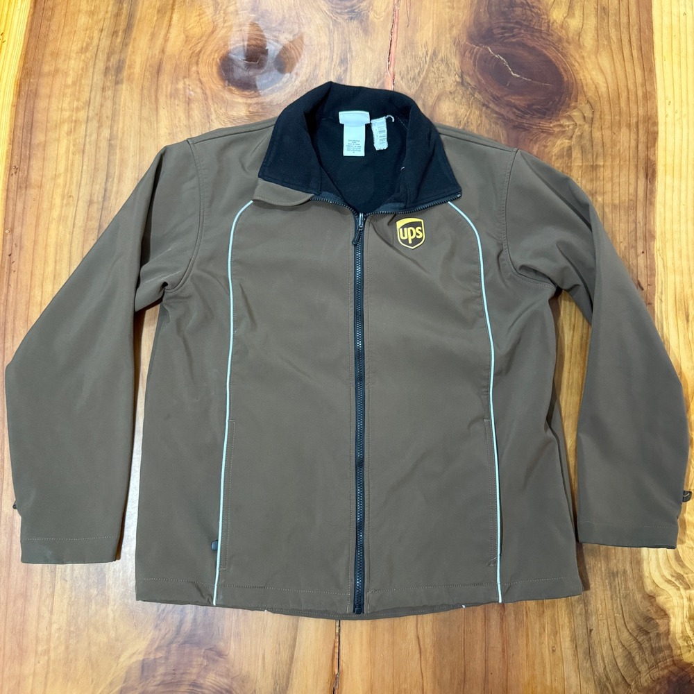 UPS WearGuard Jacket M Softshell United Parcel Service Delivery Fleece lined UU5